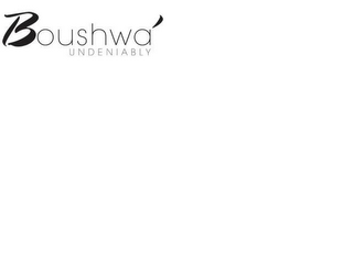BOUSHWA' UNDENIABLY logo