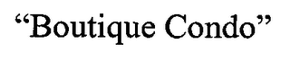 "BOUTIQUE CONDO" logo