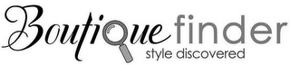 BOUTIQUE FINDER STYLE DISCOVERED logo