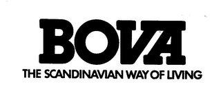 BOVA THE SCANDINAVIAN WAY OF LIVING logo