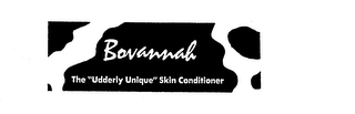BOVANNAH THE "UDDERLY UNIQUE" SKIN CONDITIONER logo