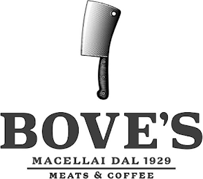 BOVE'S MACELLAI DAL 1929 MEATS & COFFEE logo