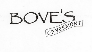 BOVE'S OF VERMONT logo