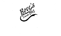 BOVE'S SINCE 1941 logo