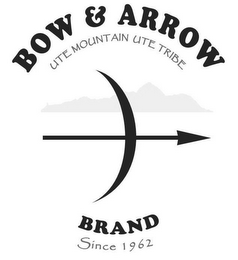 BOW & ARROW UTE MOUNTAIN UTE TRIBE BRAND SINCE 1962 logo