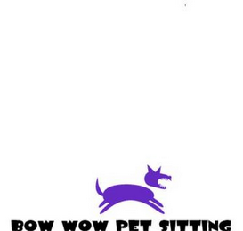 BOW WOW PET SITTING logo