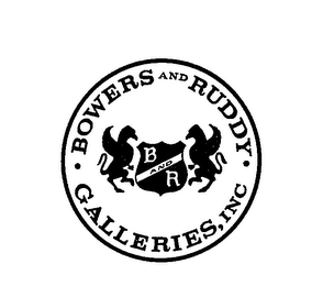 BOWERS AND RUDDY GALLERIES, INC B AND R logo