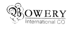 BOWERY INTERNATIONAL CO logo