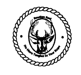 BOWGUN REEL NO MORE TANGLES IN YOUR ROPE logo