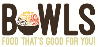 BOWLS FOOD THAT'S GOOD FOR YOU! logo