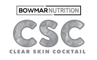 BOWMAR NUTRITION CSC CLEAR SKIN COCKTAIL logo