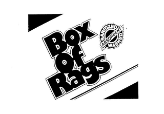 BOX OF RAGS SANITIZED ABSORBENT WASHED logo