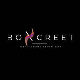 BOXCREET KEEP IT SECRET. KEEP IT SAFE. logo