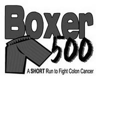 BOXER 500 A SHORT RUN TO FIGHT COLON CANCER logo