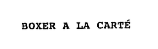 BOXER A LA CARTE logo
