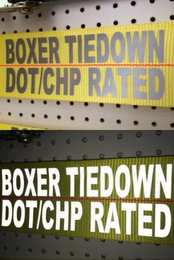 BOXER TIEDOWN DOT/CHP RATED logo