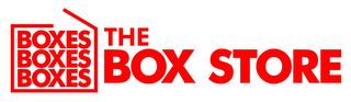 BOXES BOXES BOXES THE BOX STORE logo