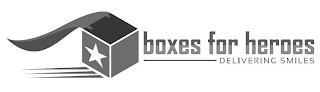 BOXES FOR HEROES DELIVERING SMILES logo