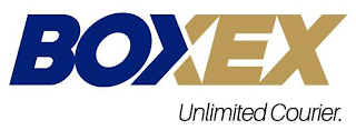 BOXEX UNLIMITED COURIER. logo