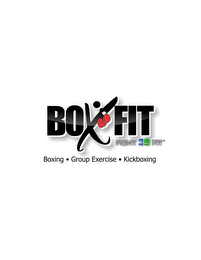 BOXFIT FIGHT 2B FIT BOXING · GROUP EXERCISE · KICKBOXING logo
