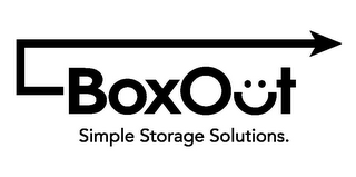 BOXOUT SIMPLE STORAGE SOLUTIONS. logo