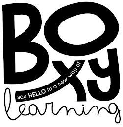 BOXY SAY HELLO TO A NEW WAY OF LEARNING logo
