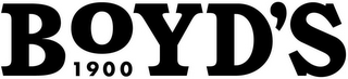 BOYD'S 1900 logo