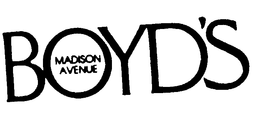 BOYD'S MADISON AVENUE logo