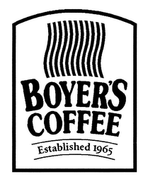 BOYER'S COFFEE ESTABLISHED 1965 logo