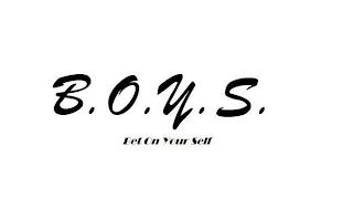 B.O.Y.S. BET ON YOUR SELF logo