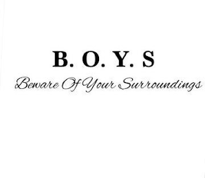 B.O.Y.S BEWARE OF YOUR SURROUNDINGS logo