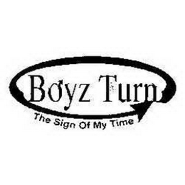 BOYZ TURN THE SIGN OF MY TIME logo
