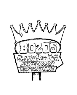 BOZO'S HOT PIT BAR-B-Q SINCE 1923 RESTAURANT logo