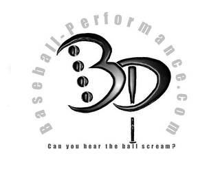 BP BASEBALL-PERFORMANCE.COM CAN YOU HEAR THE BALL SCREAM? logo