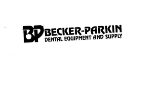 BP BECKER-PARKIN DENTAL EQUIPMENT AND SUPPLY logo