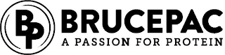 BP BRUCEPAC A PASSION FOR PROTEIN logo