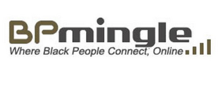 BP MINGLE WHERE BLACK PEOPLE CONNECT; ONLINE logo