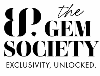 BP THE GEM SOCIETY EXCLUSIVITY, UNLOCKED. logo