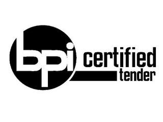 BPI CERTIFIED TENDER logo