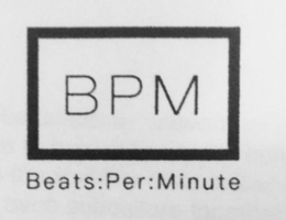 BPM BEATS:PER:MINUTE logo