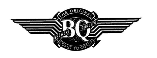 BQ BREWSKI QUALITY THE ORIGINAL COAST TO COAST logo