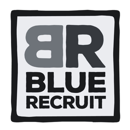 BR BLUE RECRUIT logo