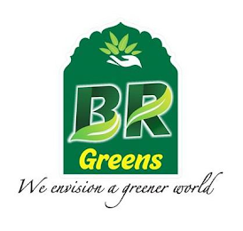 BR GREENS WE ENVISION A GREENER WORLD logo