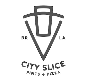 BR LA CITY SLICE PINTS + PIZZA logo