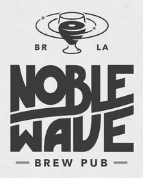 BR LA NOBLE WAVE BREW PUB logo