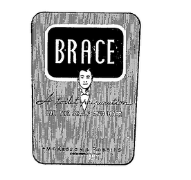BRACE A TOILET PREPARATION FOR THE SCALP AND HAIR MCKESSON & ROBBINS INC. logo