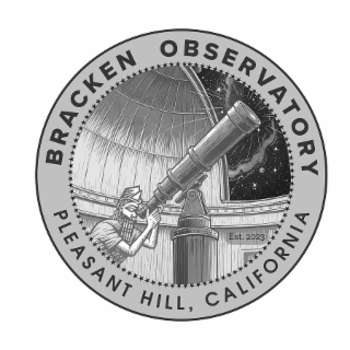 BRACKEN OBSERVATORY EST. 2023 PLEASANT HILL, CALIFORNIA logo