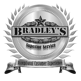 BRADLEY'S SUPERIOR SERVICE EST. EXCEPTIONAL CUSTOMER SERVICE 1992 logo