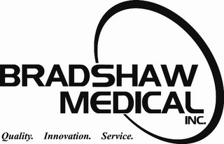BRADSHAW MEDICAL INC. QUALITY. INNOVATION. SERVICE. logo