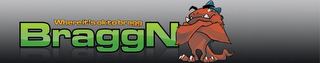 BRAGGN WHERE IT'S OKAY TO BRAGG logo